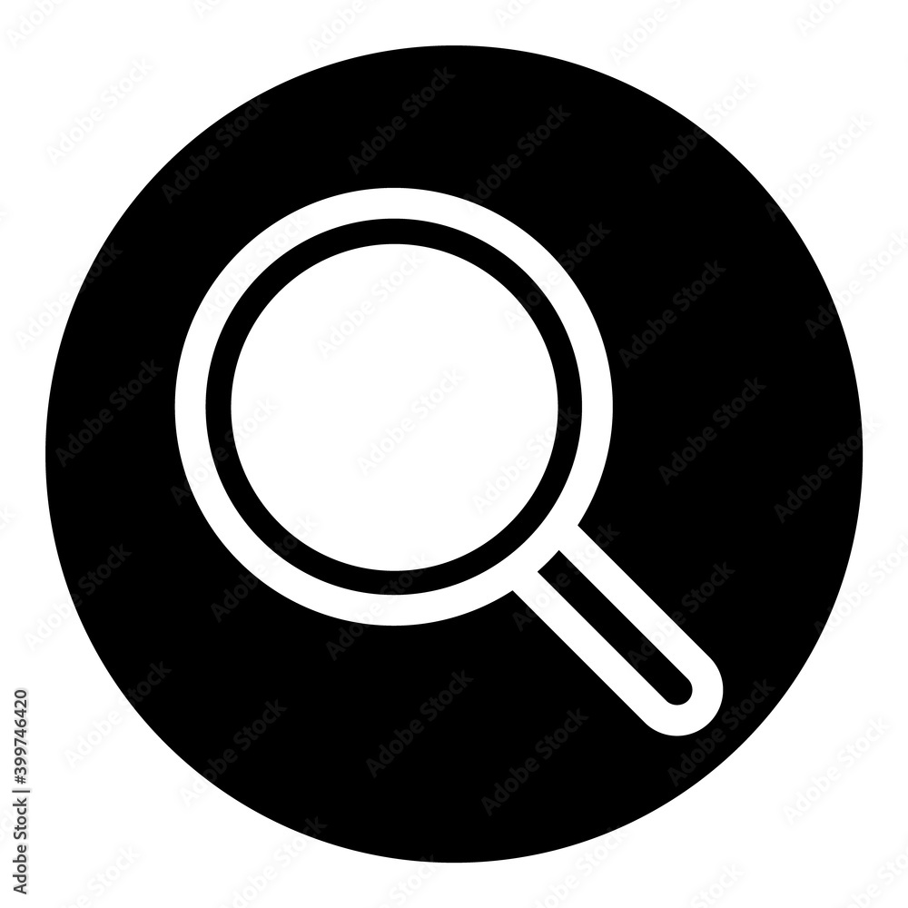 Magnifying Glass Search Zoom Flat Icon Isolated On White Background Magnifying Glass Search Zoom Flat Icon Isolated On White Background