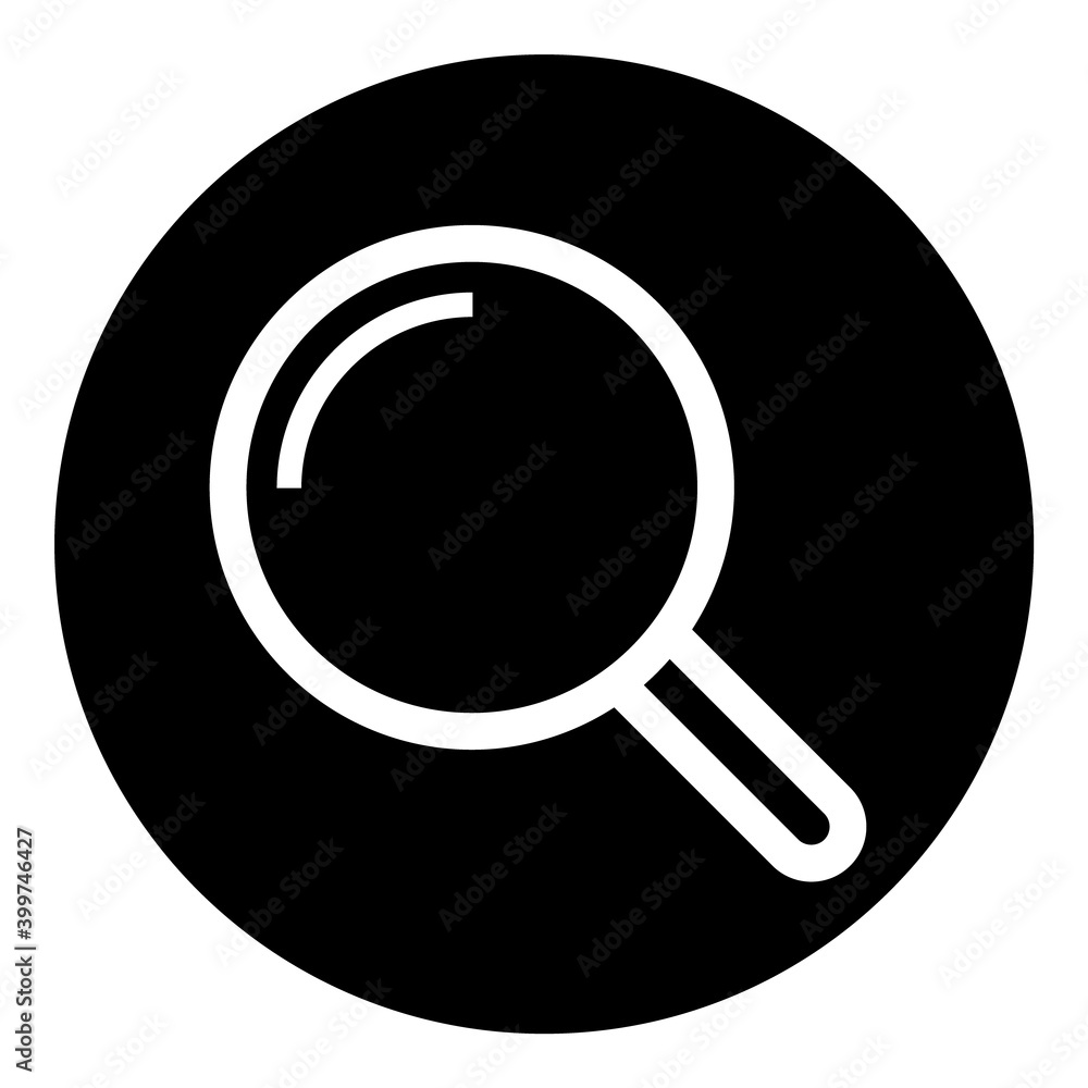 Magnifying Glass Search Zoom Flat Icon Isolated On White Background Magnifying Glass Search Zoom Flat Icon Isolated On White Background