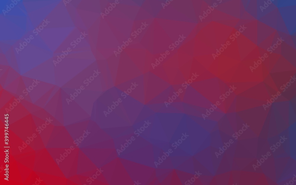 Dark Blue, Red vector blurry triangle template. Dark Blue, Red vector blurry triangle template.