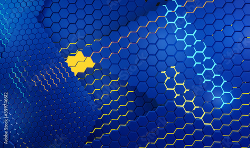 creative hexagonal Europe b...