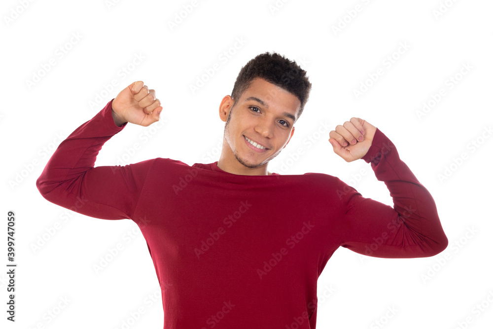 Fototapeta premium Latin guy with short afro hair