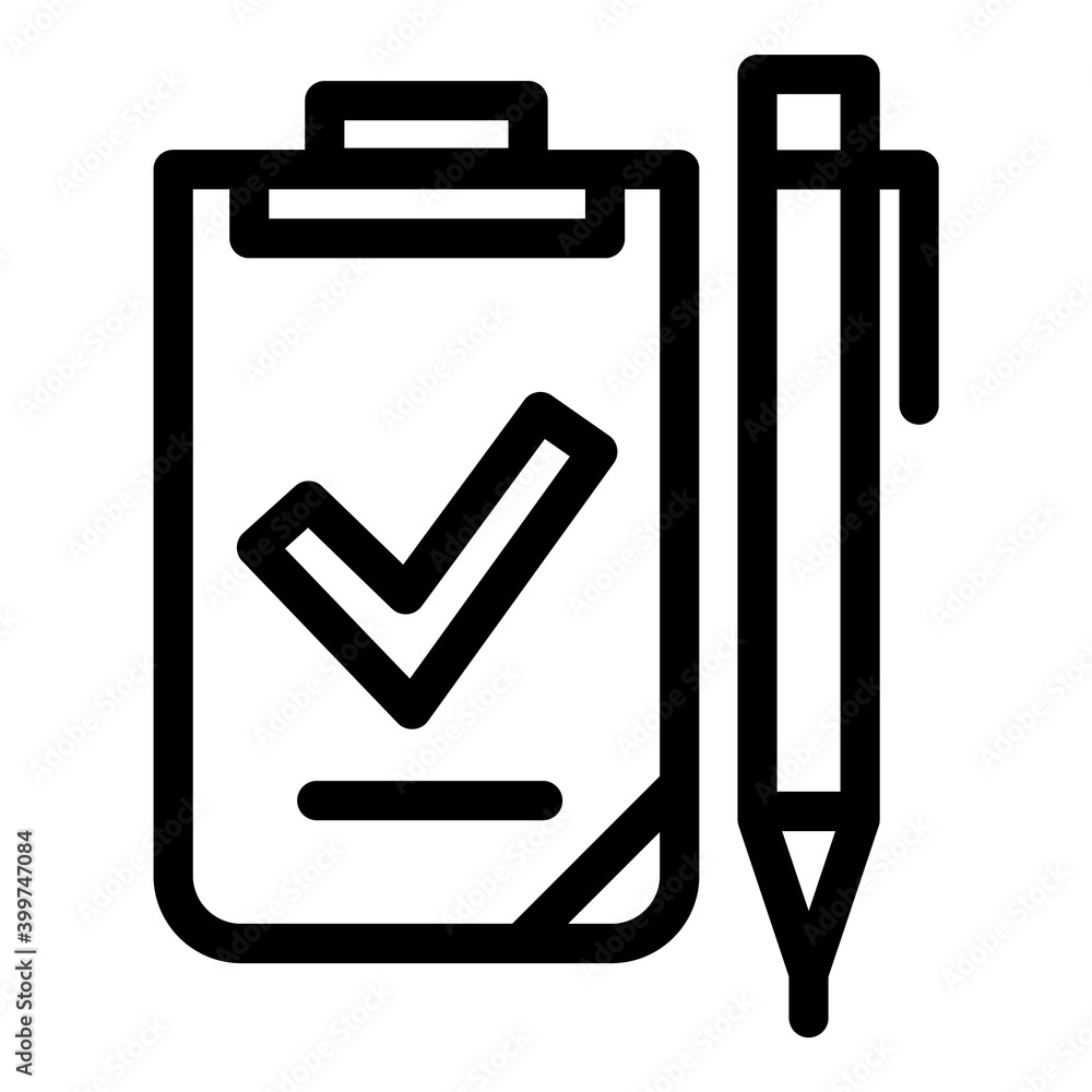 Office Schedule Pen Flat Icon Isolated On White Background Office Schedule Pen Flat Icon Isolated On White Background