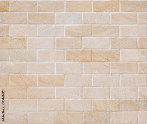 Brick Natural porous stone texture. Tiling clean for background pattern.