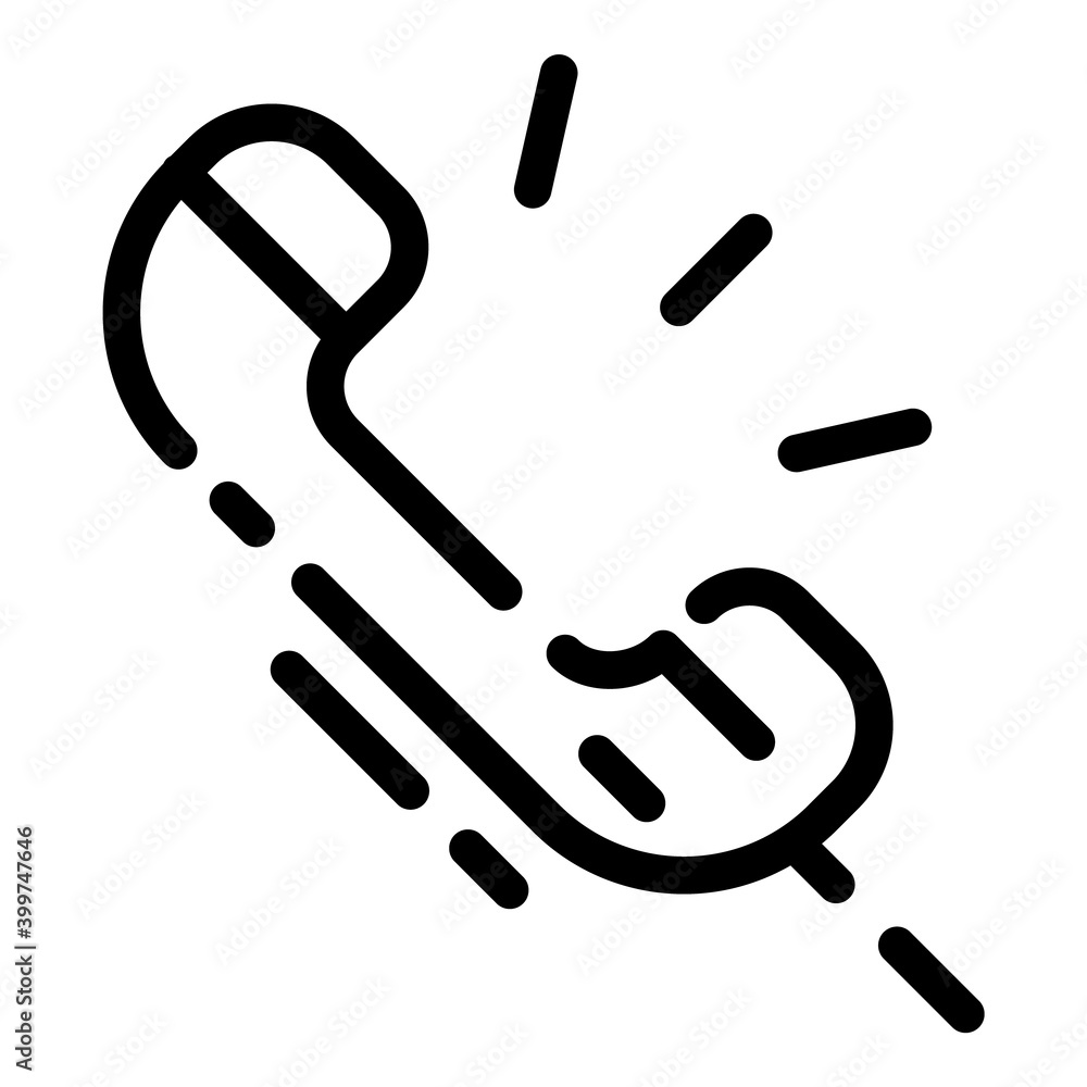 Phone Call Communication Flat Icon Isolated On White Background Phone Call Communication Flat Icon Isolated On White Background