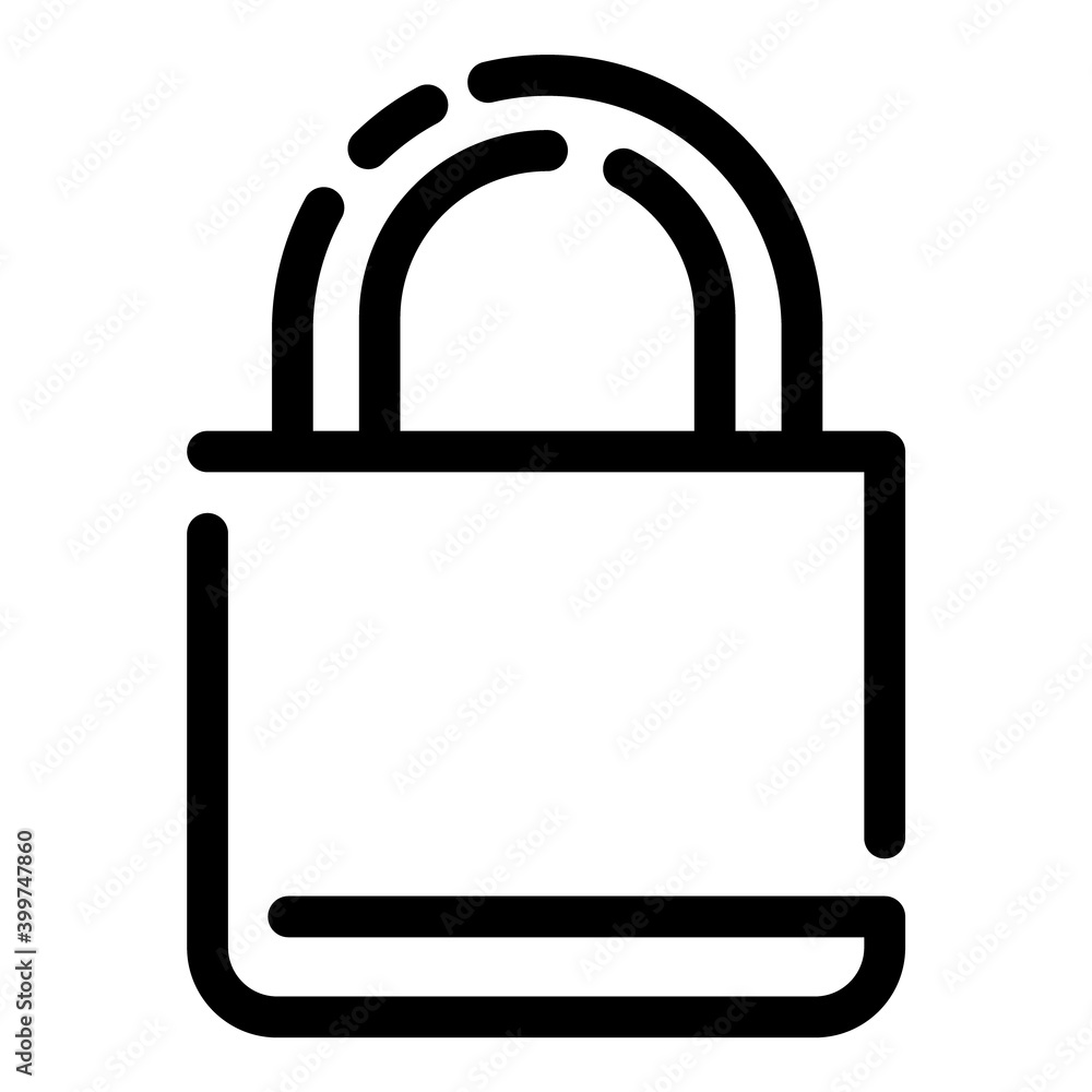 Key Lock Protected Closed Flat Icon Isolated On White Background Key Lock Protected Closed Flat Icon Isolated On White Background