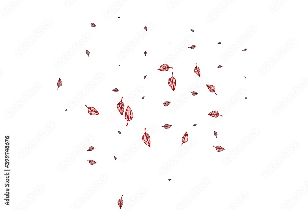 Light Red vector doodle pattern.