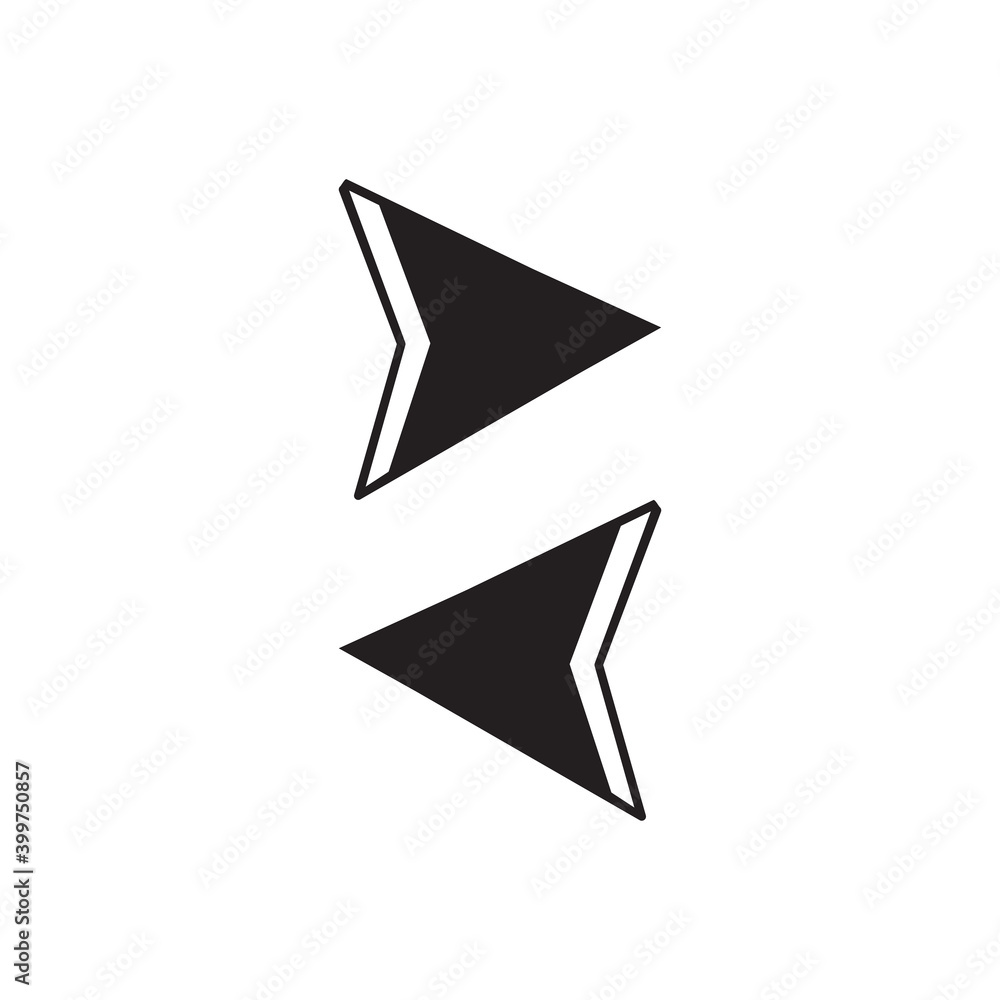 Arrow icon isolated on background. Trendy vector symbol. Arrow icon in flat style. Creative arrow template for web site, app, graphic design, ui and logo. Arrow vector symbol Arrow icon isolated on background. Trendy vector symbol. Arrow icon in flat style. Creative arrow template for web site, app, graphic design, ui and logo. Arrow vector symbol