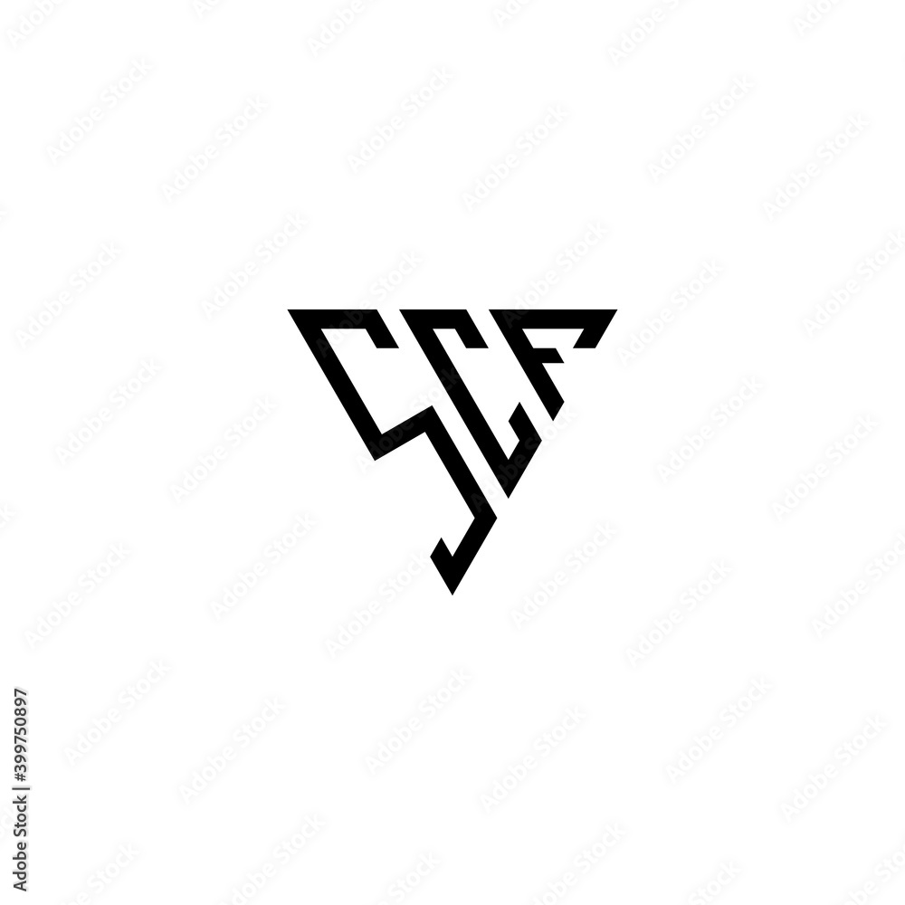 initial letter SCF logo vector initial letter SCF logo vector