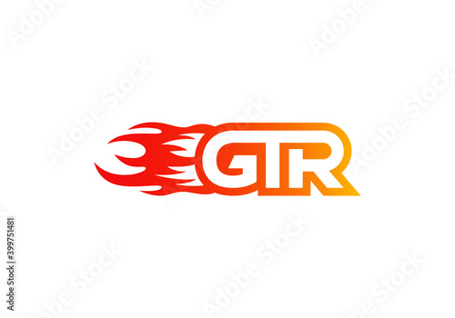 GTR logo, emblem for high performance sports cars.