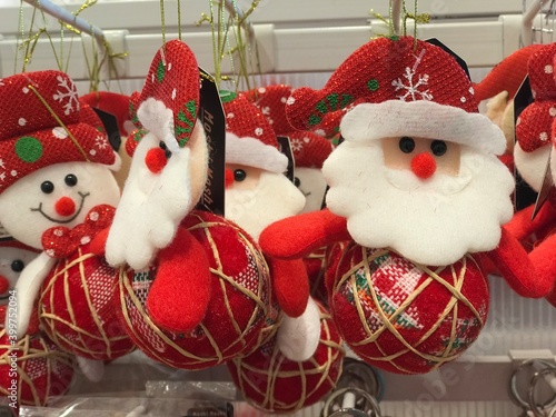 santa claus and snowman