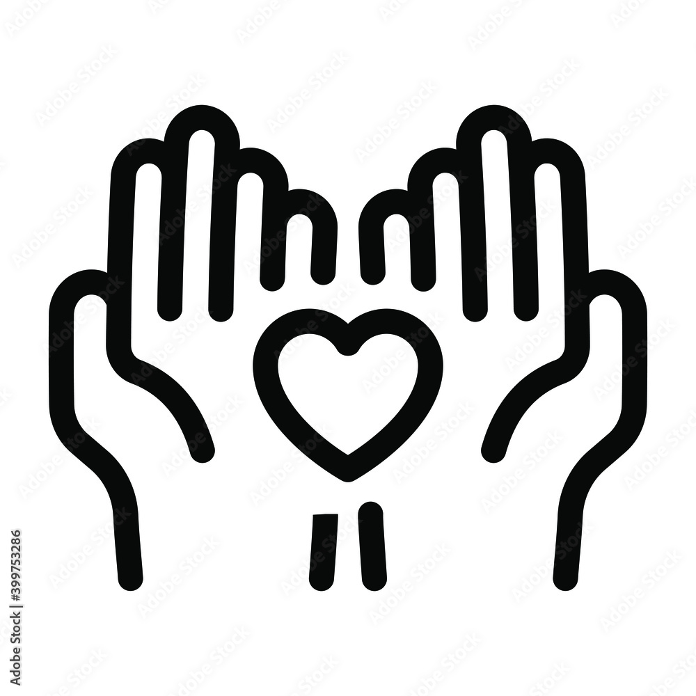 Hands holding heart showing giving love icon of solid design
Hands holding heart showing giving love icon of solid design