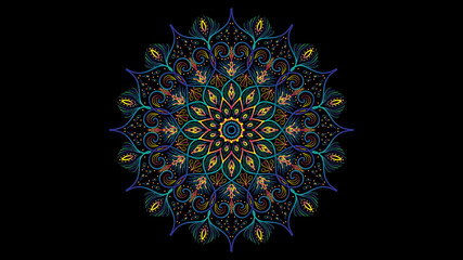 Foto auf Leinwand Mandala Mandala, Mandala-Design, Mandala-Design-Idee, Mandala-Design-Vektor, Mandala-Probe  © Asrafy