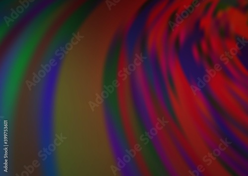 Dark Blue  Red vector blurred and colored template.