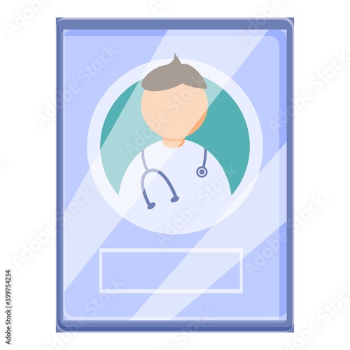 Telemedicine login icon. Cartoon of telemedicine login vector icon for web design isolated on white background