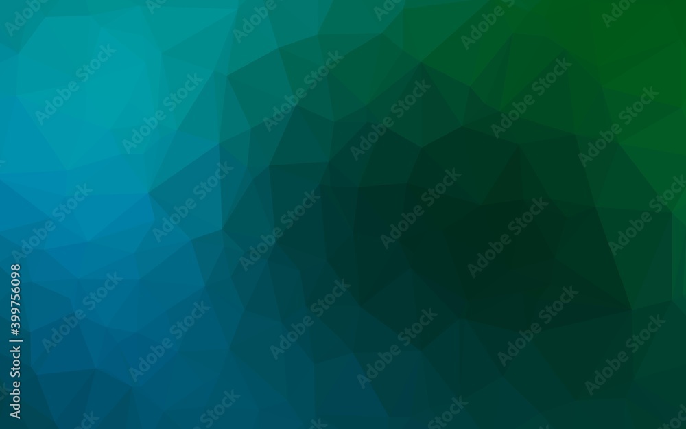 Dark Blue, Green vector abstract mosaic pattern. Dark Blue, Green vector abstract mosaic pattern.