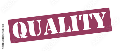 QUALITY Vector stamp. White isolated