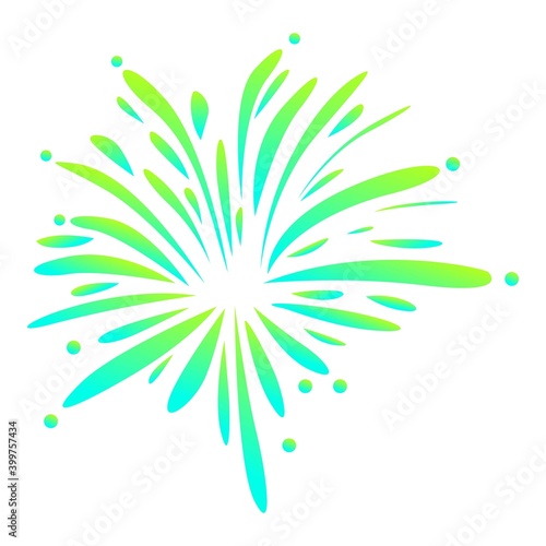 Holiday firework icon. Cartoon of holiday firework vector icon for web design isolated on white background