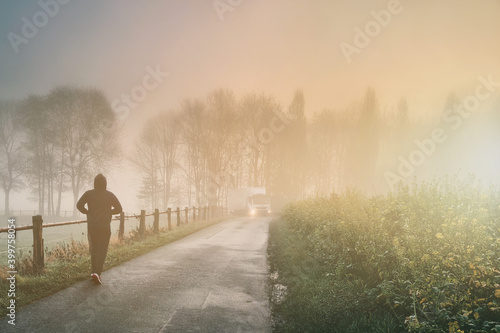 Jogger in der Natur 