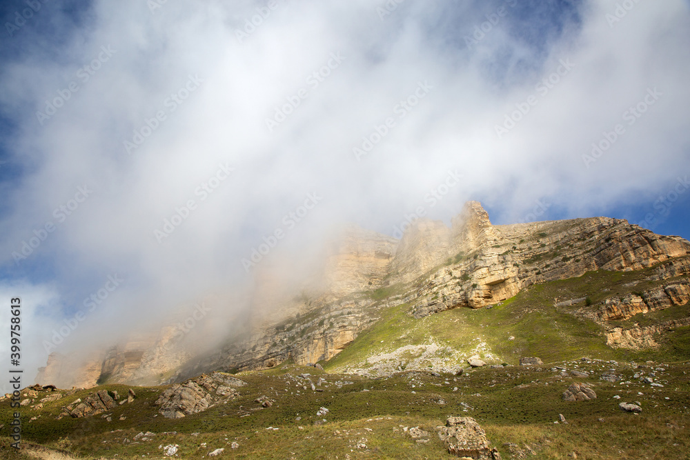 Rocks of the Guambashi pass in Karachay-Cherkessia