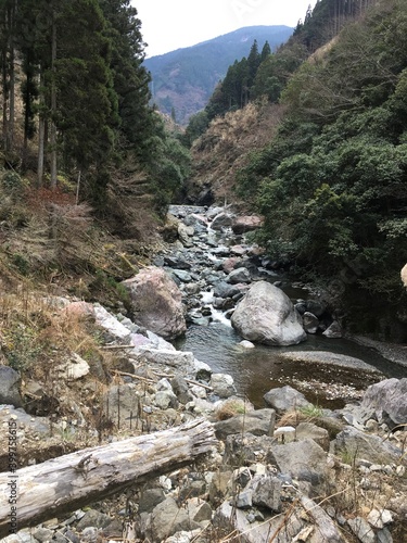 river in the mountains