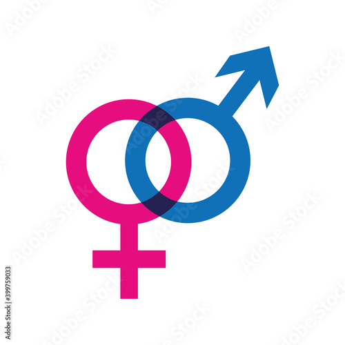 male and female symbol icon vector illustration EPS10