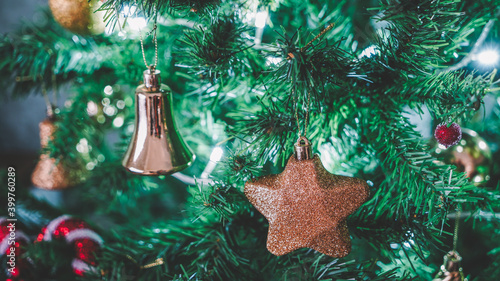 Christmas Toys in the christmas tree