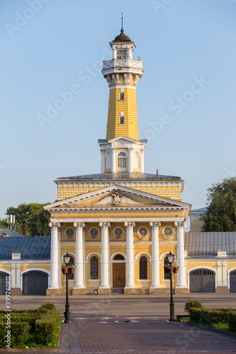 Types of kostroma. City landmark-fire tower.