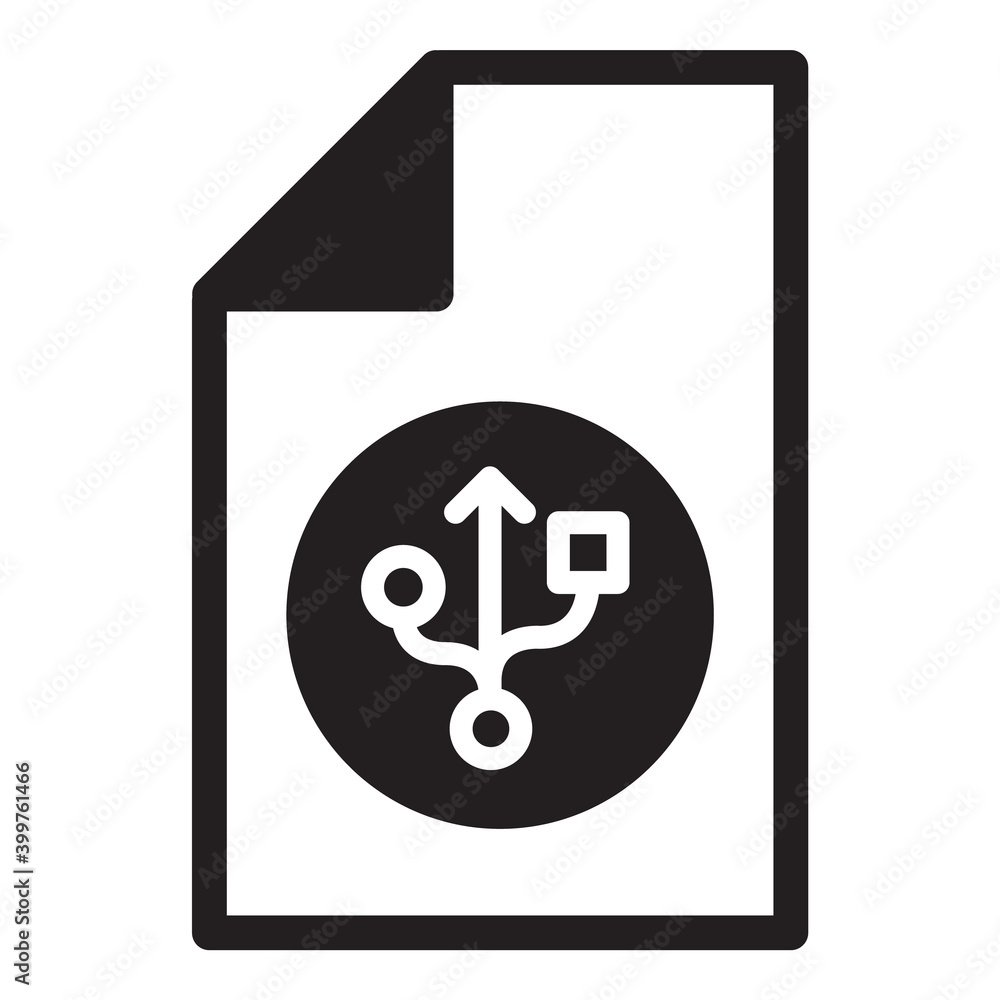 Interface Network Connection Document Flat Icon Isolated On White Background Interface Network Connection Document Flat Icon Isolated On White Background