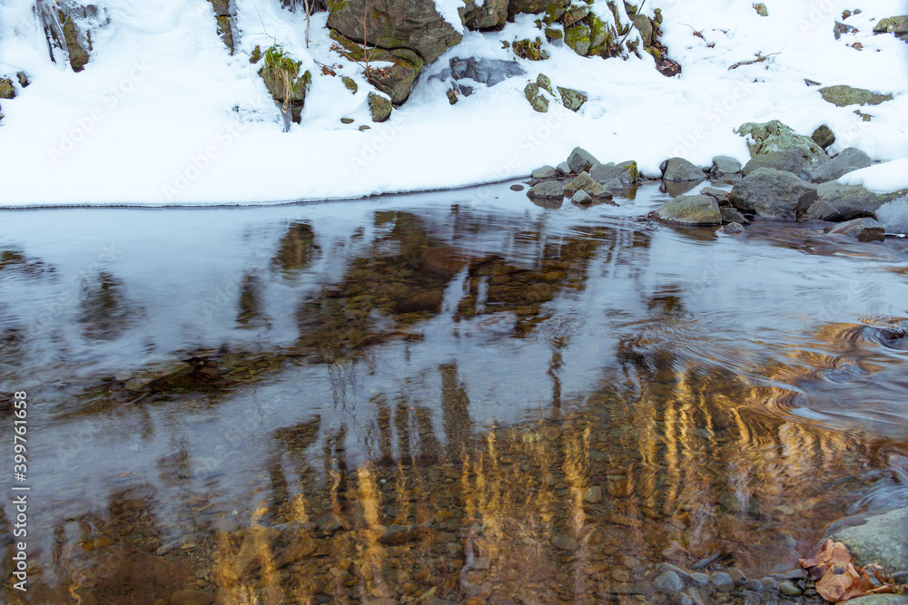 Panorama esterno in inverno