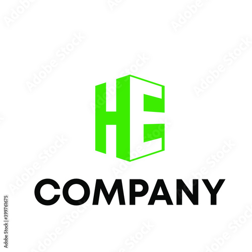 letter HE logo