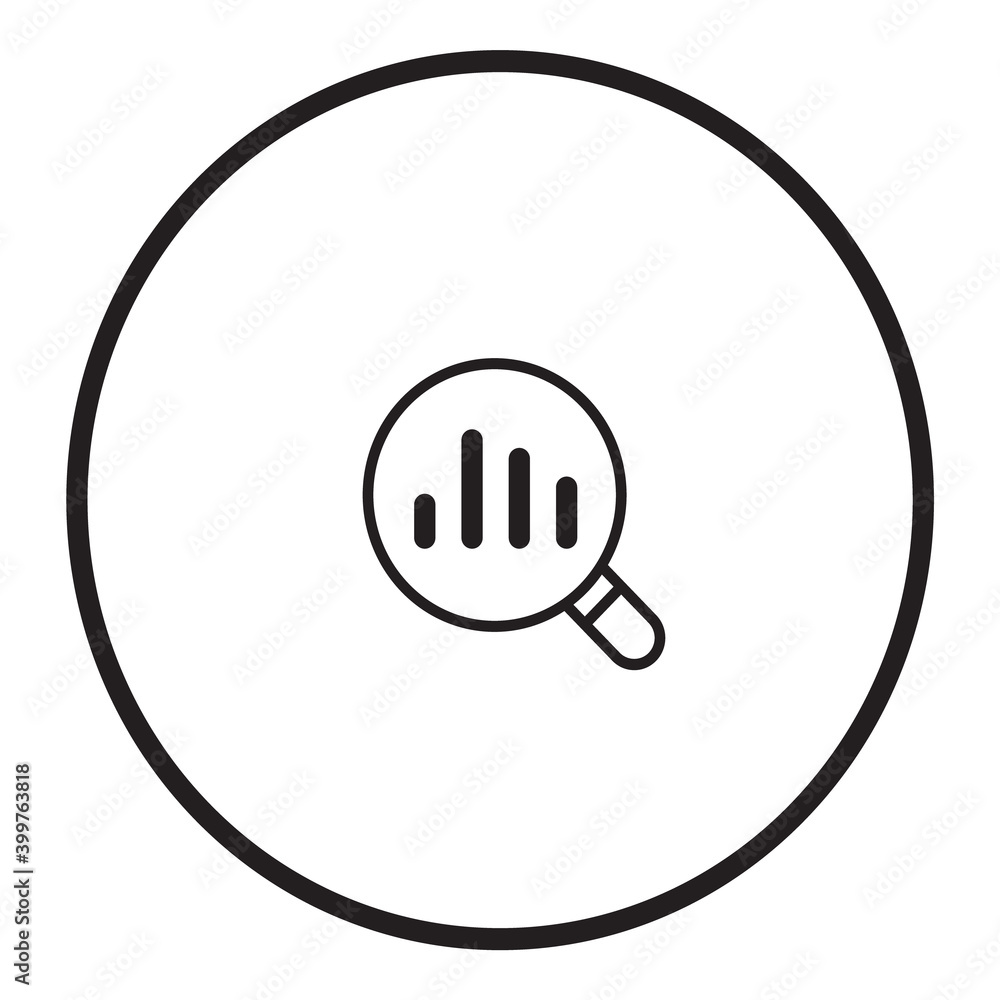 Finance Chart Rating Info Flat Icon Isolated On White Background Finance Chart Rating Info Flat Icon Isolated On White Background