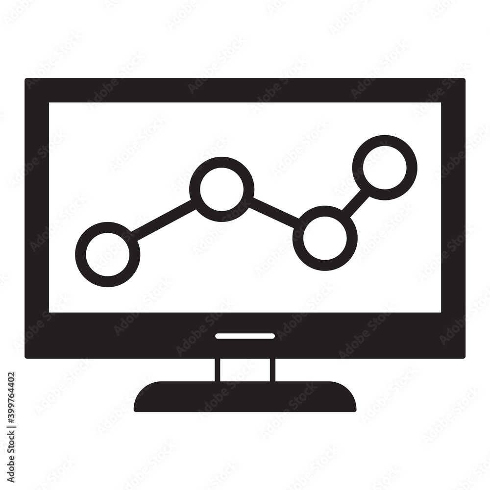 Presentation Social Connection Finance Flat Icon Isolated On White Background Presentation Social Connection Finance Flat Icon Isolated On White Background