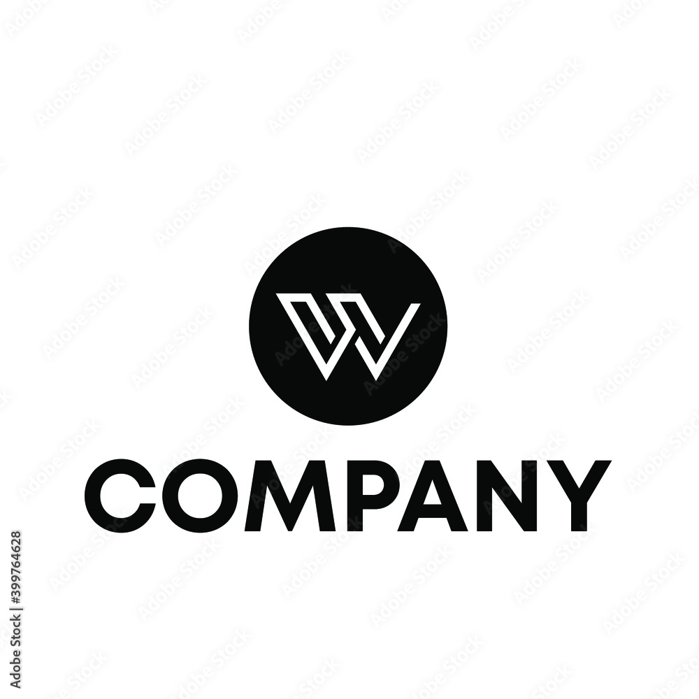 Obraz premium letter W logo