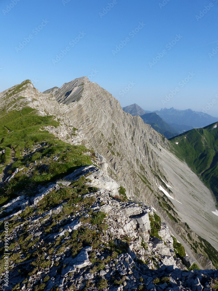 Gartnerwand mountain hiking, Tyrol, Austria