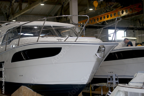Canvastavla Pleasure boat factory Marex, Ilgakiemio Village near Kaunas.