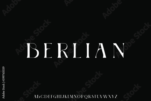 luxury modern font alphabet vector set