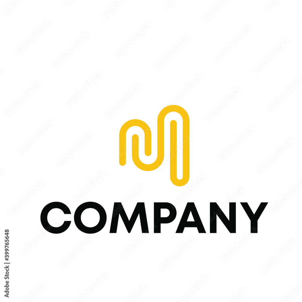 Fototapeta premium letter M logo