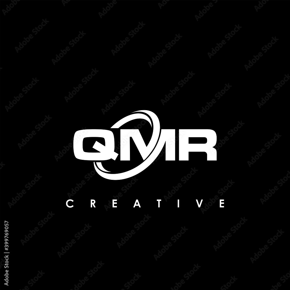 QMR Letter Initial Logo Design Template Vector Illustration