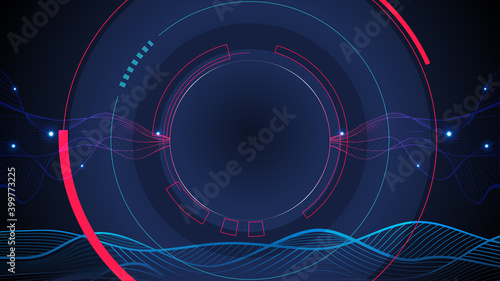 Abstract futuristic technology background.