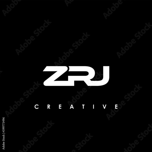 ZRJ Letter Initial Logo Design Template Vector Illustration