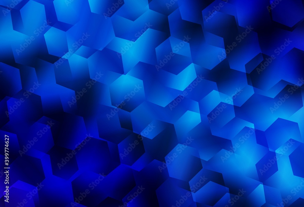 Light BLUE vector shining triangular background. Light BLUE vector shining triangular background.