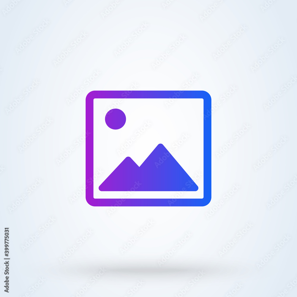 Picture sign icon or logo. picture concept. Multimedia, Photos Media vector illustration. Picture sign icon or logo. picture concept. Multimedia, Photos Media vector illustration.