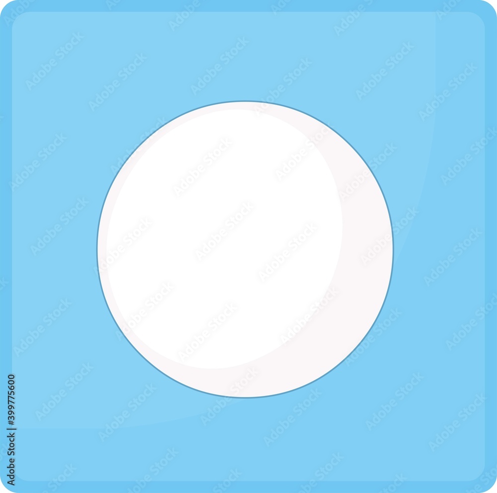 Vector emoticon illustration of a stop button Vector emoticon illustration of a stop button