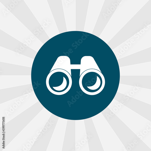 binoculars isolated vector icon. binocular design element