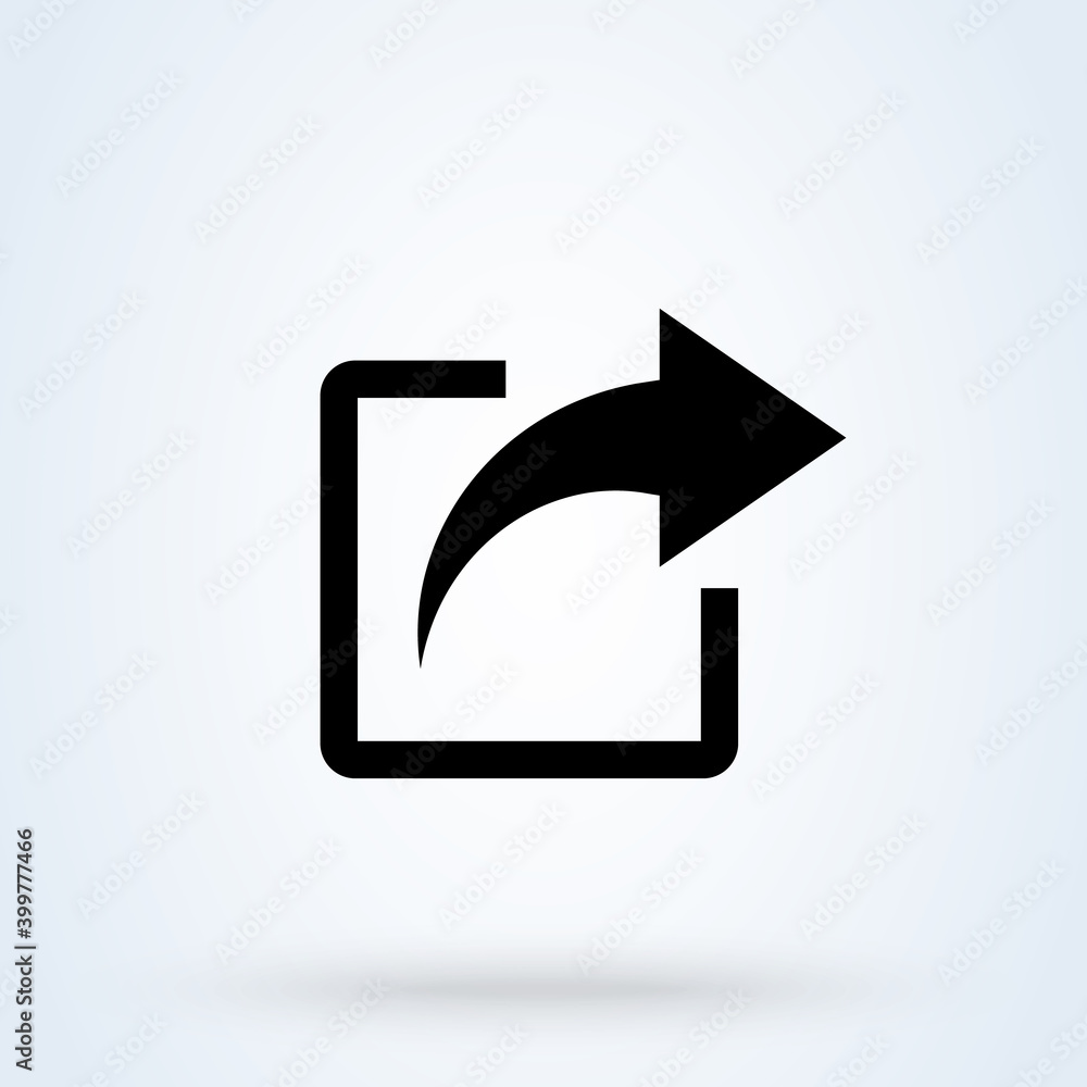 share sign icon or logo. file sharing concept. Share Social networking service illustration. share sign icon or logo. file sharing concept. Share Social networking service illustration.