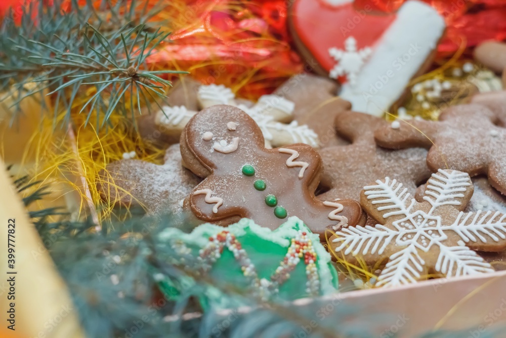 Festive gingerbread (New year and Christmas)