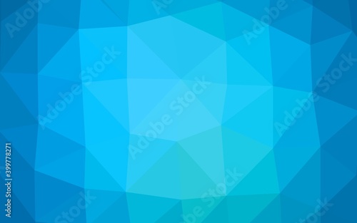 Light BLUE vector abstract mosaic pattern.