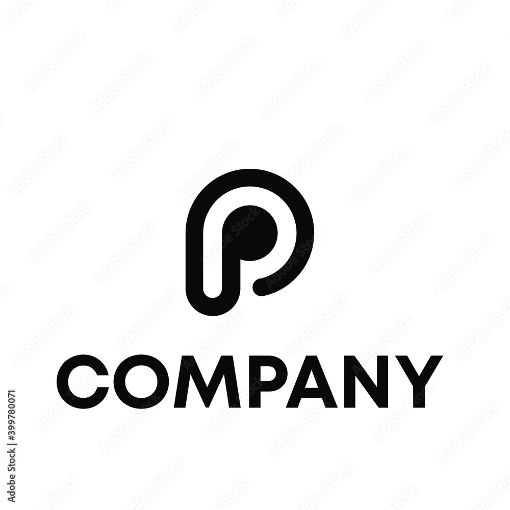 letter P logo letter P logo
