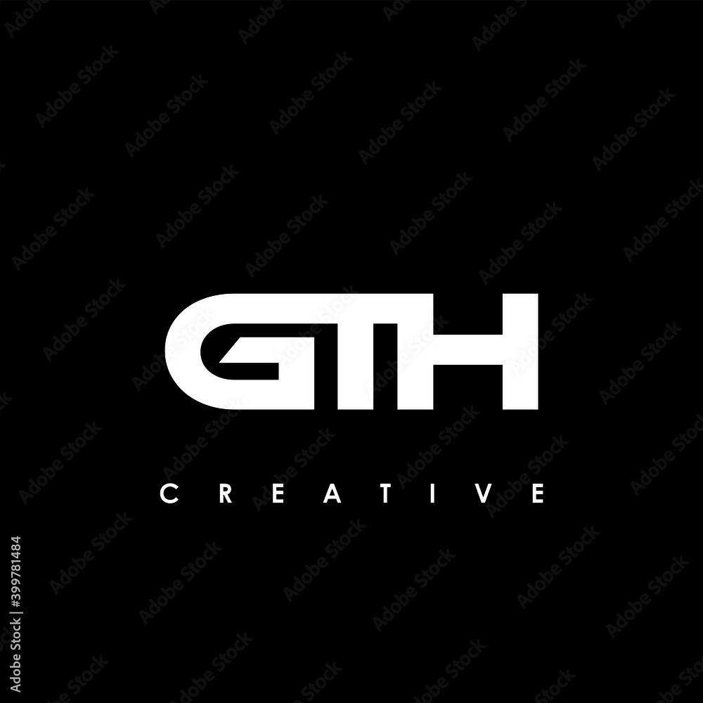 GTH Letter Initial Logo Design Template Vector Illustration
