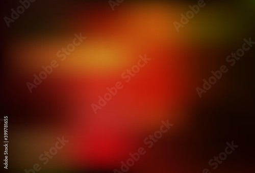 Dark Red vector colorful blur background.